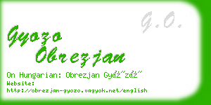 gyozo obrezjan business card